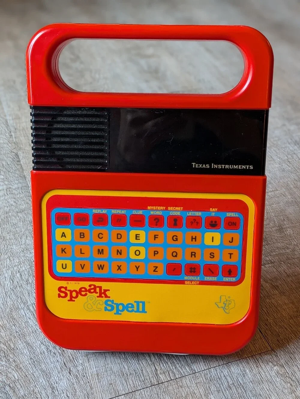 Vintage Speak & Spell by Texas Instruments Complete Tested And Working 80's